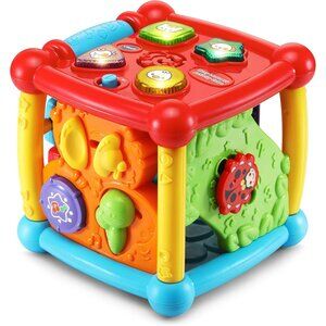 Learning Activity Cube With Lights & Sounds By VTech Multi-Sensory Baby Toy Inte
